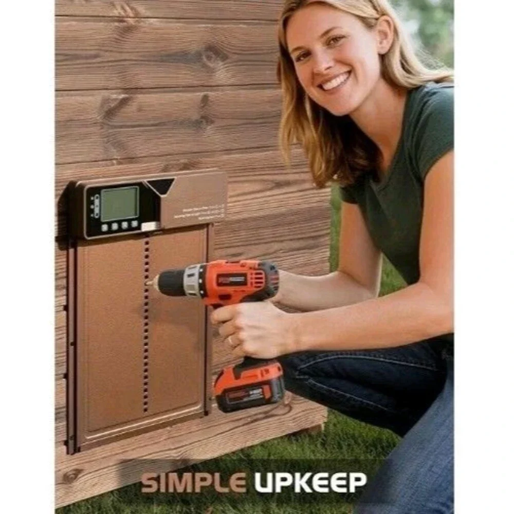 Solar Automatic Chicken Coop Door Timer Remote Control – New – Ships from USA